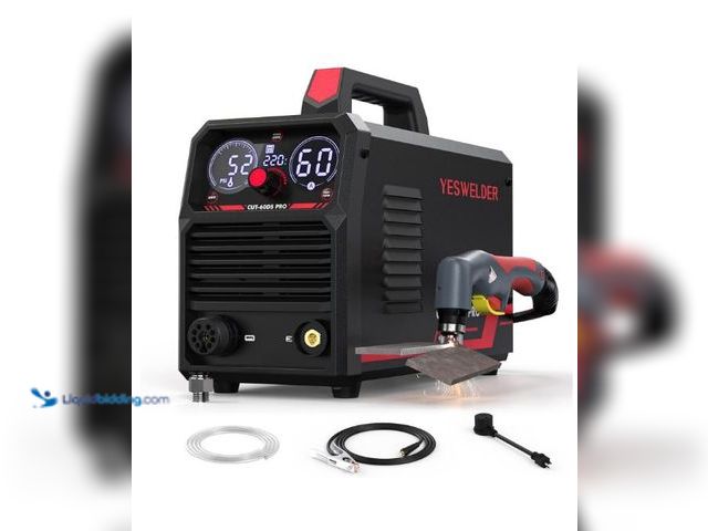 Lot 49-3432629 - YESWELDER Plasma Cutter 60Amp Non-High Frequency Non-Touch Pilot Arc, Digital Display DC Inverter 11...
