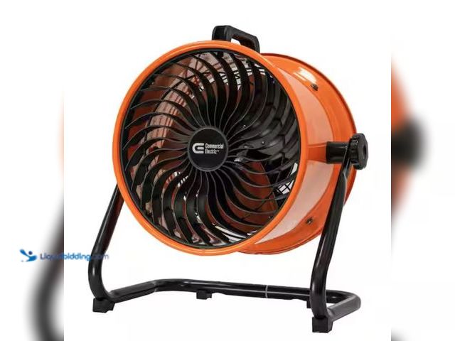 Lot 49-2005649 - Commercial Electric 10 in. 3-Speed High Velocity Turbo Fan, Model # SFD-250B, Unused, Powers on.   R...
