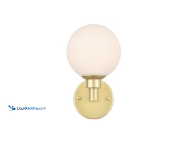 Lot 49-1515712 - Elegant Lighting Cordelia 10" Tall Bathroom Sconce, Model# LD7317W6BRA, Unused.  Ref#AHDPA0717