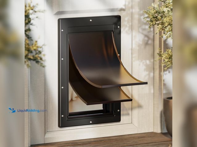 Lot 49-5447565 - Plastic Dog door, Large Doggy Door, Doggie Door for Easy Install in Interior and Exterior Doors or W...