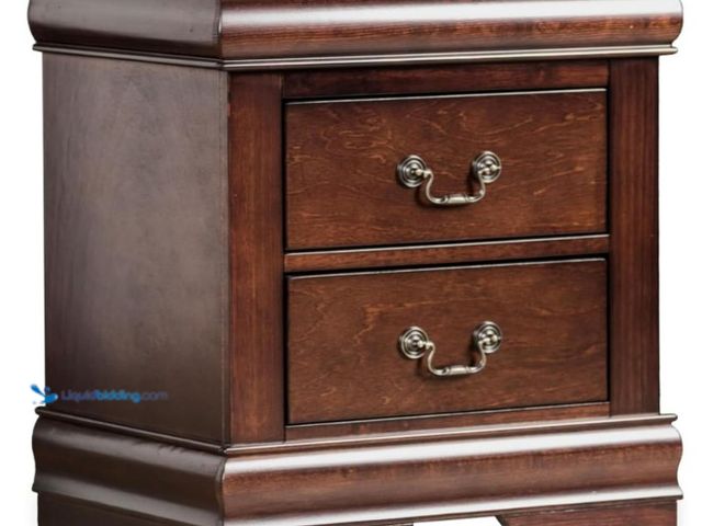 Lot 49-5446773 - Furniture of America Louis Phillipe Night Stand in Cherry  21.7"L x 15.7"W x 23.7"H  Model # EC7866C...