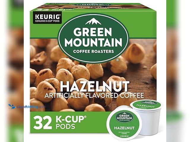 Lot 49-5407024 - Green Mountain Coffee Roasters Hazelnut Keurig Single-Serve K-Cup Pods, Light Roast Coffee, 32 Count...