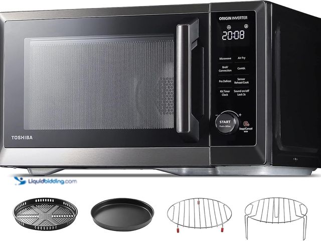 Lot 49-3511855 - TOSHIBA Countertop Microwave Oven Air Fryer Combo, Inverter, Convection, Broil, Speedy Combi, Even D...