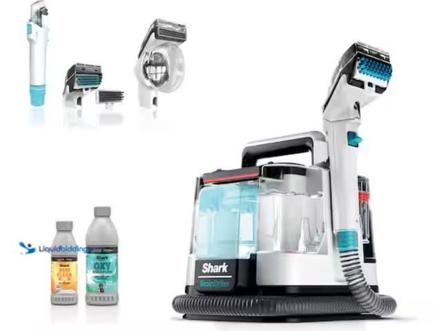 Lot 49-2005663 - Shark Stain Striker Portable Corded Upholstery, Car, Rug and Carpet Cleaner with Spot and Pet Odor R...