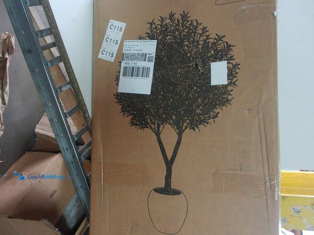 Lot 49-1576757 - 8ft Tall Artificial Olive Tree in Planter, Unused  Ref#HD0210