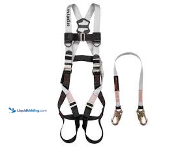 Lot 49-5483635 - Ergodyne Personal Fall Restraint with Harness and Lanyard. Model # 3201. Unused