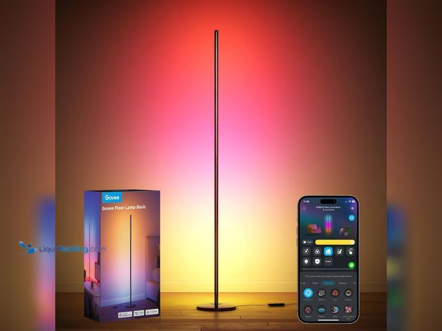 Lot 49-5487482 - Govee RGBIC Floor Lamp Basic, LED Corner Lamp Compatible with SmartThings, Alexa, and Matter, Smart ...