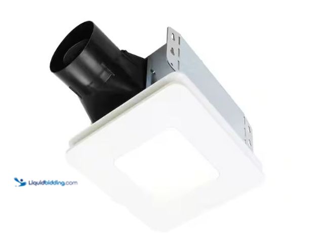 Lot 49-1630693 - Broan-NuTone Roomside Series 60 CFM 0.9 Sones Ventilation Fan with LED Light Energy Star Model # BEL...