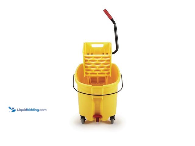 Lot 49-5449265 - Rubbermaid Commercial Products
WaveBrake 35 Qt. 2.0 Side-Press Mop Bucket with Drain, Yellow (clean...
