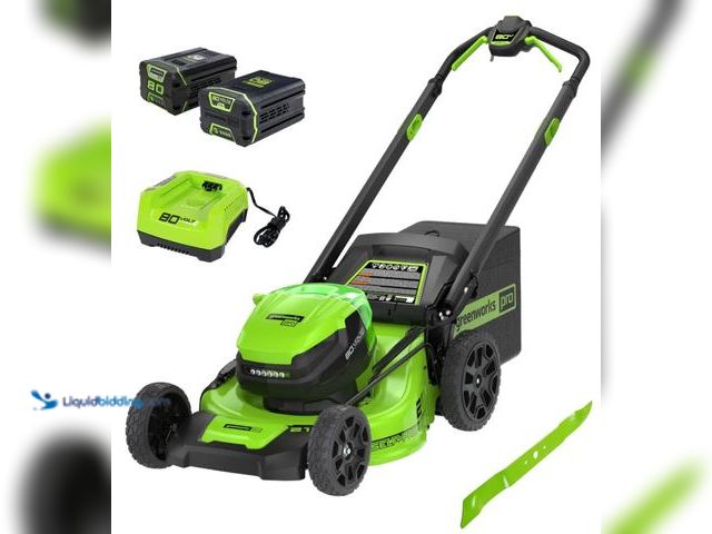 Lot 49-1623940 - Greenworks 80V 21" Gen 2 Self-Propelled Mower w/ Extra Blade, (2) Batteries & Rapid Charger, Model #...