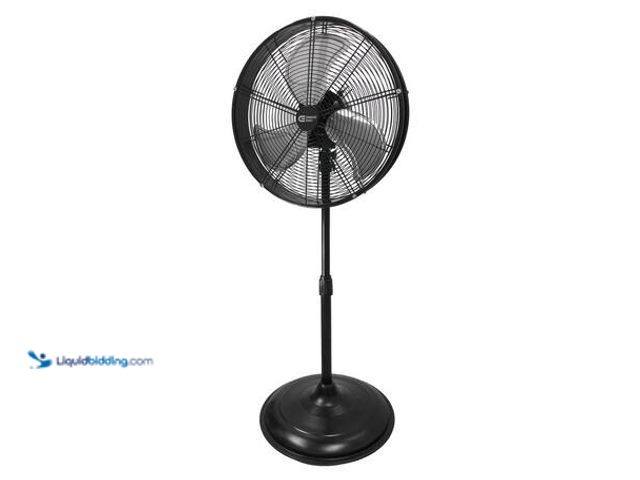 Lot 49-5554256 - Commercial Electric 20 in. Oscillating Pedestal Fan with Adjustable Height in Black Model # SFSD1-50...