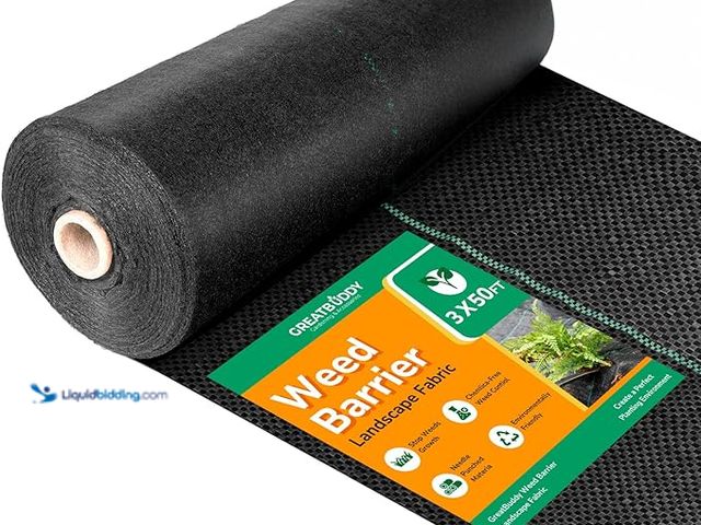 Lot 49-3469362 - Lot of 2 GreatBuddy 5oz Weed Barrier Landscape Fabric 3x50ft, Dual-Layer Heavy-Duty Landscape Fabric...