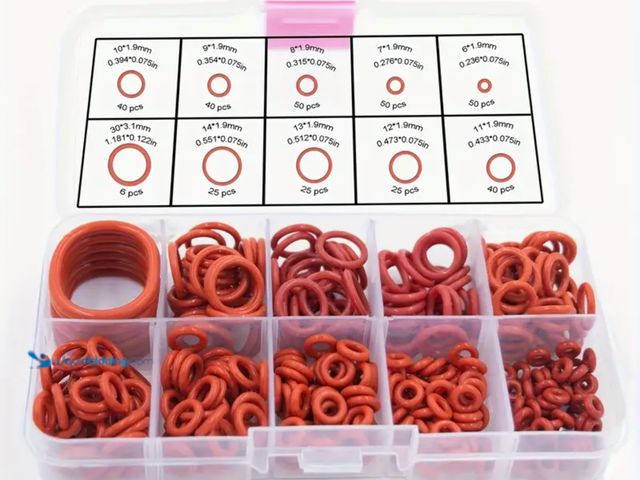 Lot 49-1814414 - Silicone O-Ring Sealing Gaskets (351pcs)