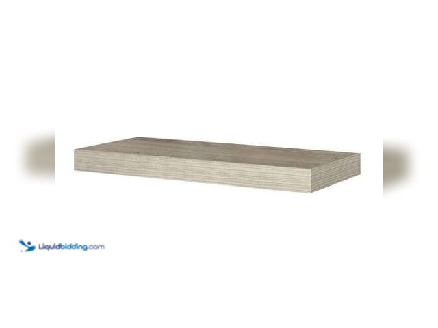 Lot 49-3616909 - Chicago 10 in. W x 36 in. D Floating Grey Oak Decorative Wall Shelf by Home Decorators Collection - ...
