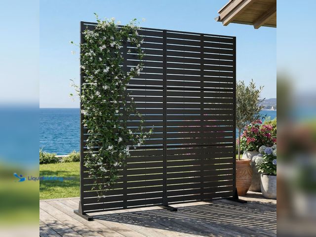 Lot 49-5572001 - Casaphoria 72" H x 35" W Metal Outdoor Privacy Screen, 2 Pack Freestanding Decorative Divider for Pa...
