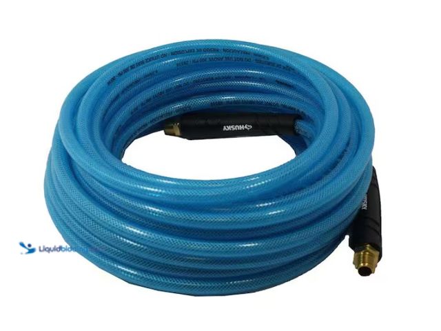Lot 49-1578334 - Husky 1/4 in. x 100 ft. Polyurethane Air Hose, Model # 14-100-HOM, Slightly used.   Ref#HDSB0212