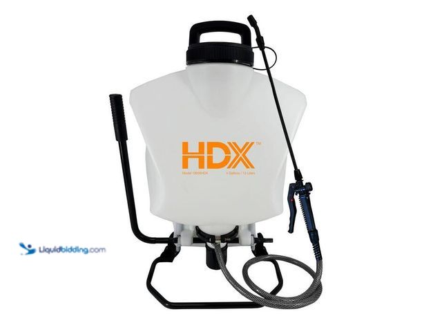 Lot 49-5543908 - HDX 4G Backpack Sprayer, Model # 19005HDX, unused, has attachments, unable to test.