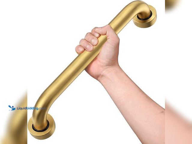 Lot 49-5581813 - Shower Grab Bar, 500 lb Heavy Duty Brushed Gold Stainless Steel Safety Rail for Bathtubs and Showers...