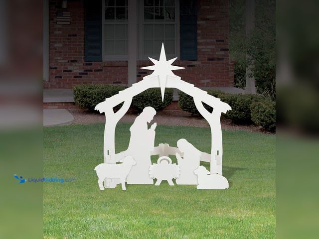 Lot 49-5485965 - All-Weather Outdoor Nativity, Waterproof, Made in USA, Over 4ft Tall, Durable Material, Simple Assem...