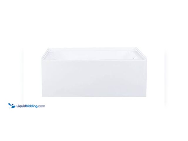 Lot 49-5549721 - Swiss Madison Voltaire 54 x 30 Skirted Right Drain Soaking Apron Bathtub in Glossy White with Integr...