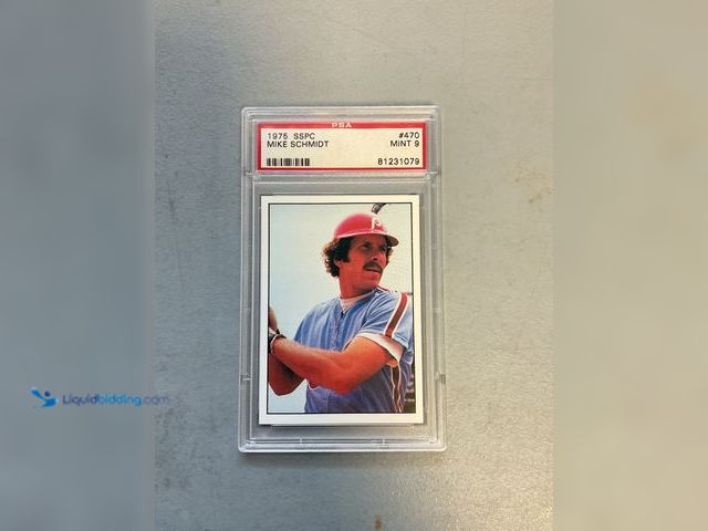 Lot 49-1830595 - COLLECTIBLE WOW! GRADED CARD 1975 SSPC MIKE SCHMIDT #470 PSA 9 MINT AMAZING GRADED CARD FOR ANY COLL...