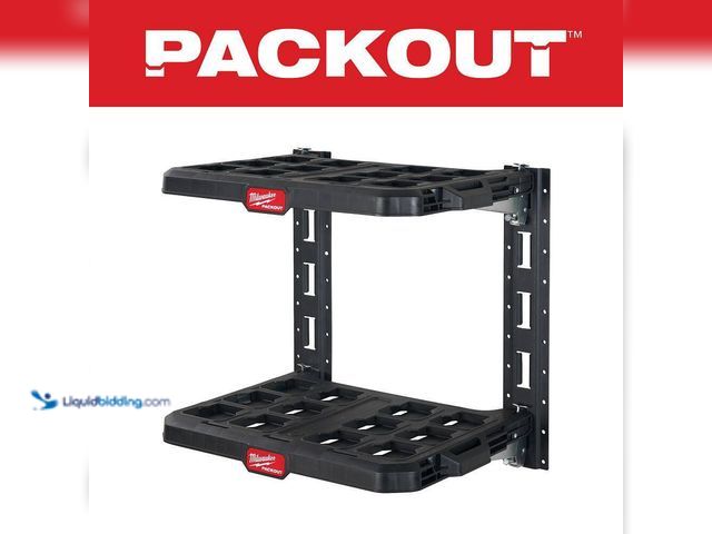 Lot 49-5484537 - Milwaukee
PACKOUT 20 in. H x 22 in. W Slatwall Accessories Black Resin Racking Kit with Metal Reinf...