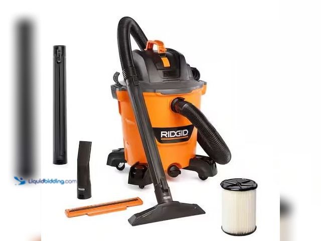 Lot 49-5460715 - RIDGID
12 Gal. 5.0 Peak HP NXT Shop Vacuum Wet Dry Vac with General Debris Filter, Locking Hose and...