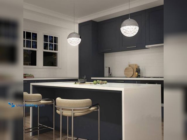 Lot 49-5454350 - Carat Ball 15-Watt 1 Light Chrome Modern 5 CCT Integrated LED Mini Pendant Light Fixture for Kitchen...