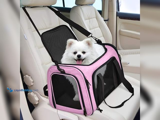 Lot 49-3528675 - Henkelion Pet Carrier for Small Medium Cats Dogs Puppies up to 15 Lbs, TSA Airline Approved, Soft Si...