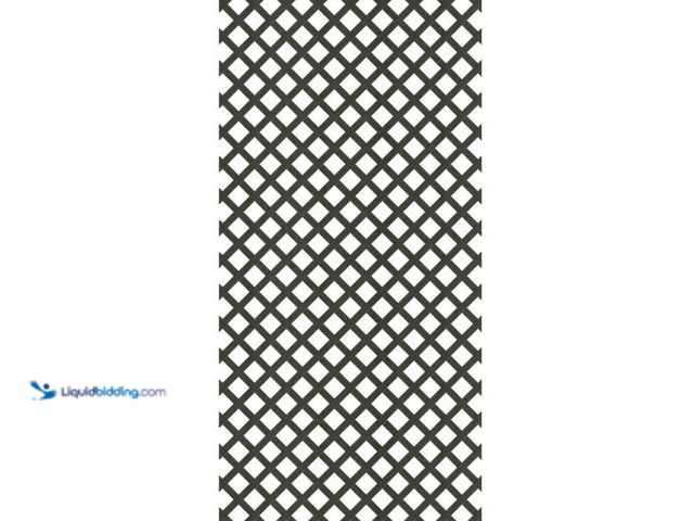 Lot 49-5556900 - 4 ft. x 8 ft. Black Garden Diamond Vinyl Lattice Panel. Model # 189723. Unused