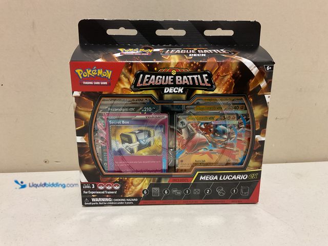 Lot 49-3709140 - Other WOW A BRAND NEW LEAGUE BATTLE DECK MEGA LUCARIO EX WITH 6 FOIL CARDS AN AMAZING LOT FOR ANY CO...