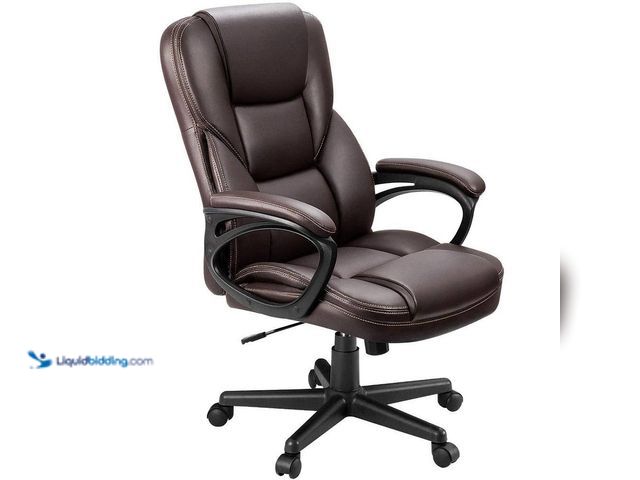Lot 49-5435240 - LACOO
Big and Tall Brown Leather High Back Executive Chair with Swivel Seat Unused (attachments and...
