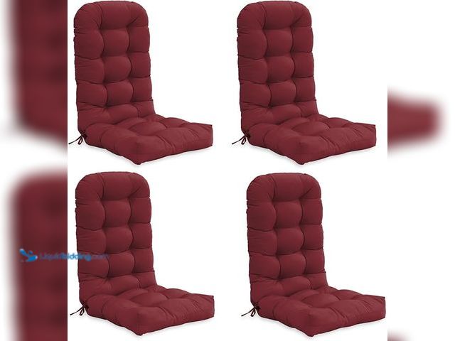 Lot 49-5452031 - COOS BAY High Back Adirondack Chair Cushions for Outdoor Furniture, 49x20x5 in, Thick Tufted Patio S...