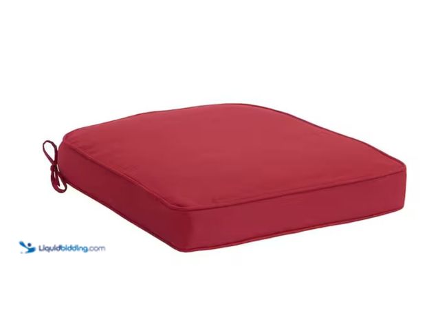 Lot 49-2020778 - Lot of (6) Hampton Bay 20 in. W x 20 in. D CushionGuard Square Outdoor Patio Seat Pad Cushion in Chi...