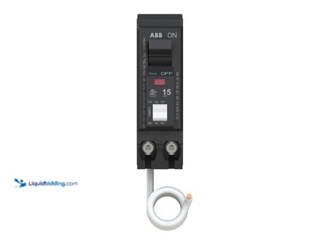 Lot 49-5541488 - ABB 15 Amp Single-Pole Combination Arc Fault Circuit Breaker (THQL1115AF2A). Model # THQL1115AF2A. U...