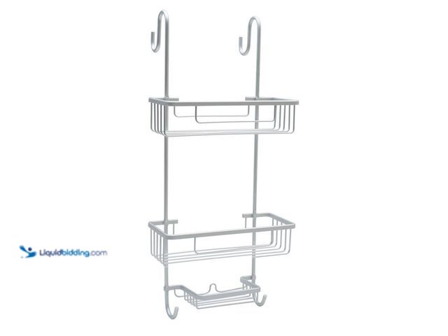 Lot 49-5449673 - Aluma 24.5 in. x 11 in.Over-the-Door Shower Caddy in Silver Unused