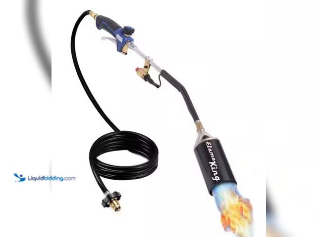 Lot 49-2006350 - Flame King 340,000 BTU Propane Torch Self Igniting with Turbo Blast Trigger and Flow Valve, Model # ...