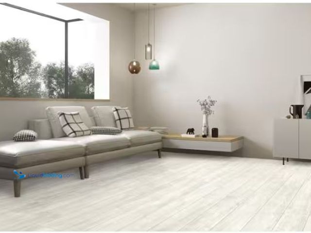 Lot 49-1624766 - Approx (60) sq ft of MSI Caldera Blanca 8 in. x 47 in. Matte Porcelain Wood Look Floor and Wall Tile...