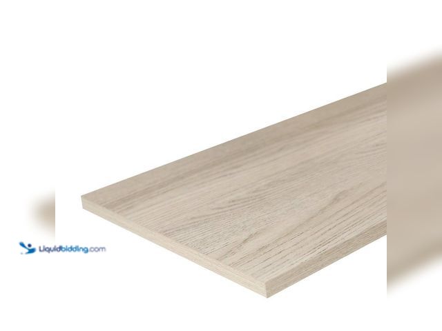 Lot 49-5453516 - Lot of 5. Everbilt 12 in. W x 36 in. D, Organic Ash, Laminate, Decorative Wall Shelf. [Model # 39673...