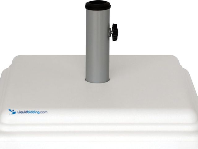 Lot 49-5554315 - US Weight 40lb Umbrella Base – For Use with Patio Table – White Model # B0CRWGW6C5  Unused