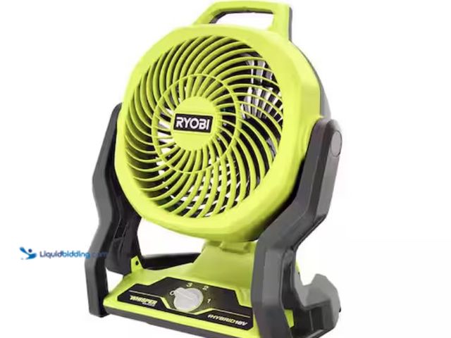 Lot 49-2005886 - RYOBI ONE+ 18V Cordless Hybrid WHISPER SERIES 7-1/2 in. Fan (Tool Only), Model # PCL811B, Unused, No...