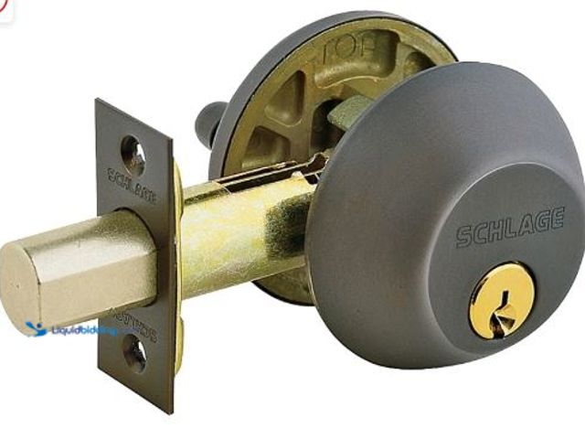 Lot 49-5460445 - Single-cylinder Deadbolt Lock In Aged Bronze Finish
SKU #147416
Model #B60NG716
UPC #194555135437...