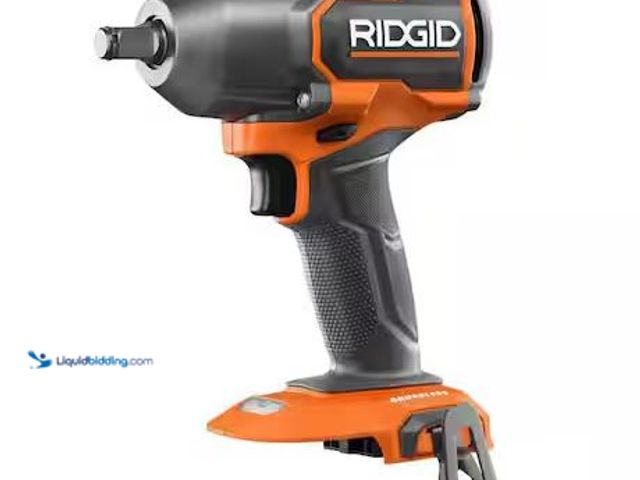 Lot 49-3472073 - RIDGID 18V Brushless Cordless 4-Mode 1/2 in. Mid-Torque Impact Wrench with Friction Ring (Tool Only)...