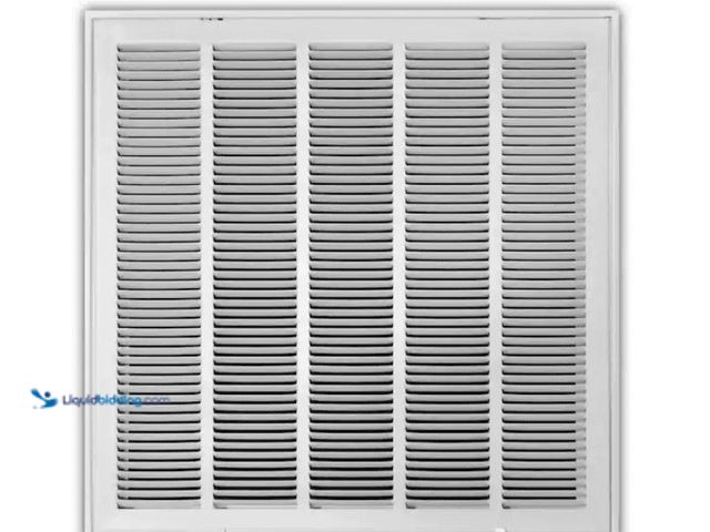 Lot 49-5552931 - E190RF24X24 24 in. x 24 in. Steel Return Air Filter Grille in White. Unused