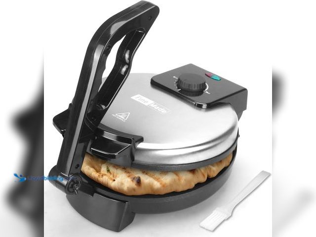 Lot 49-3528509 - Compact Roti Maker Machine, Electric Tortilla Press, 10 inch with Detachable Handle, Chapati Maker M...