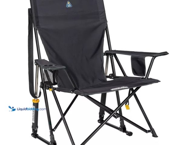 Lot 49-5543602 - GCI Outdoor Comfort Pro Rocker Portable Rocking Camping Chair - Dark Charcoal. Model # 631444014379....