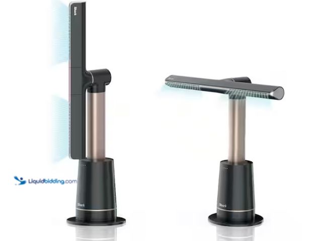 Lot 49-1557389 - Shark TurboBlade 31.5in. 10 Speed Ultra-Powerful Bladeless Tower Fan in Charcoal 180° Oscillation, P...