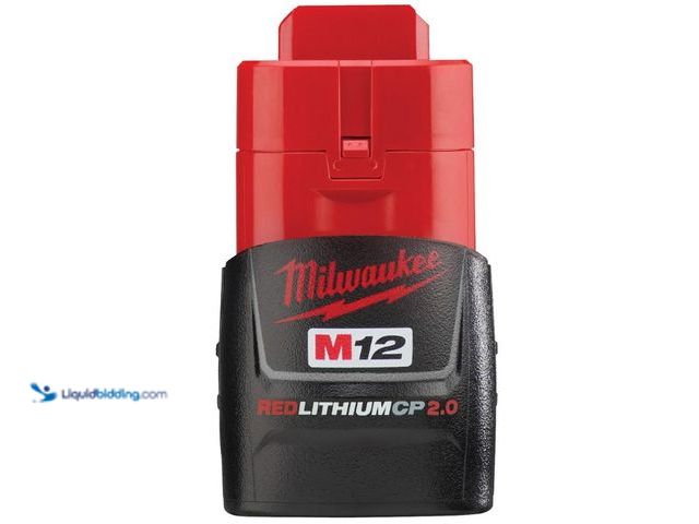 Lot 49-5560184 - Milwaukee Tool
M12™ REDLITHIUM™ CP2.0 Battery. Mfr# 48-11-2420. New
