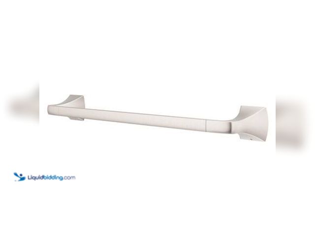 Lot 49-5581554 - QTY 2 - Pfister Bruxie 18 in. Wall Mounted Single Towel Bar in Spot Defense Brushed Nickel Model # B...