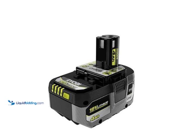 Lot 49-3565294 - RYOBI ONE+ 18V 4.0 Ah Lithium-Ion HIGH PERFORMANCE Battery Model # PBP004 unused